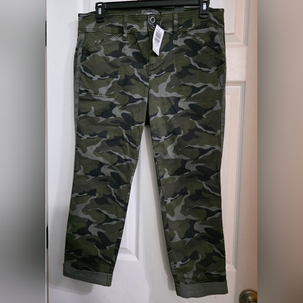 Torrid Camouflage Twill Aviator Crop Pants